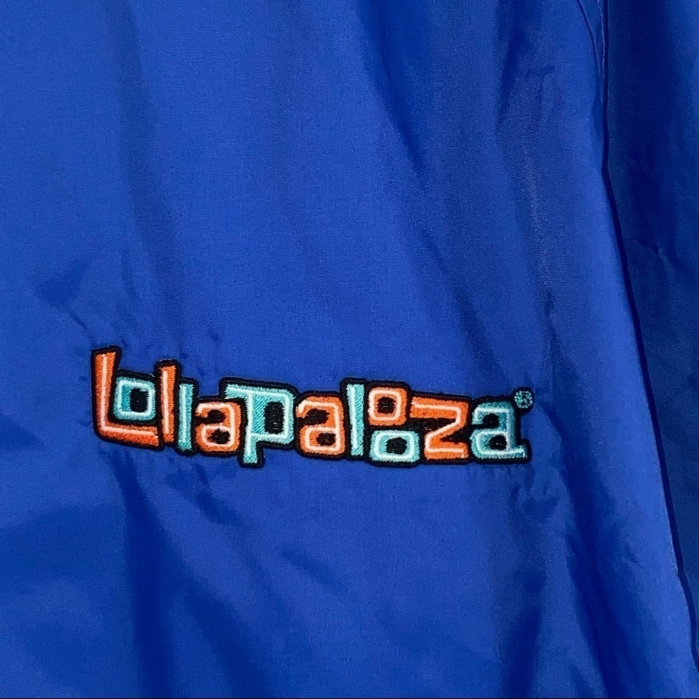 Lollapalooza Windbreaker Jacket Royal Blue Men's Unisex Size Extra Large - Picture 2 of 11
